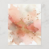 Prospectus 11,4 Cm X 14,2 Cm Aquarelle rose Gold Earthtone (Dos)