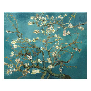 Prospectus 11,4 Cm X 14,2 Cm Arbre aux amandes en fleurs, Vincent van Gogh.