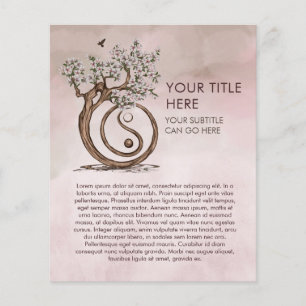 Prospectus 11,4 Cm X 14,2 Cm Arbre en fleurs Yin Yang Magnolia