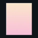 Prospectus 11,4 Cm X 14,2 Cm Arrière - plan dégradé rose pâle et jaune<br><div class="desc">Couleur rose pâle et jaune.</div>