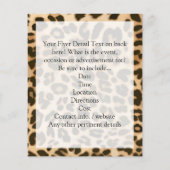 Prospectus 11,4 Cm X 14,2 Cm Arrière - plan Empreinte de léopard (Dos)