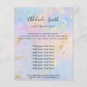 Prospectus 11,4 Cm X 14,2 Cm arrière - plan pastel abstrait (Devant)