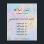 Prospectus 11,4 Cm X 14,2 Cm arrière - plan pastel abstrait<br><div class="desc">prospectus de maquillage professionnel du salon de beauté</div>