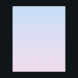 Prospectus 11,4 Cm X 14,2 Cm Arrière - plan rose pâle et bleu dégradé<br><div class="desc">Couleurs dégradées rose pâle et bleu.</div>