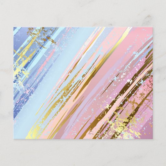 Prospectus 11,4 Cm X 14,2 Cm Arrière - plan rose texturé (Devant)