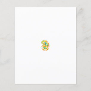 Prospectus 11,4 Cm X 14,2 Cm art, cercle, événement, design floral, police, mot