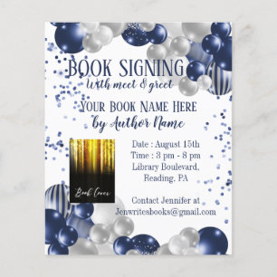 Prospectus 11,4 Cm X 14,2 Cm Auteur du ballon de signature de livre