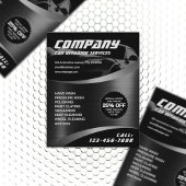 Prospectus 11,4 Cm X 14,2 Cm Automobile métallique moderne