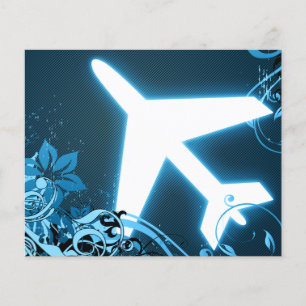 Prospectus 11,4 Cm X 14,2 Cm autour du monde : avion hi-fi