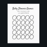 Prospectus 11,4 Cm X 14,2 Cm Baby shower Modèle circulaire de jeu<br><div class="desc">Baby shower Bingo Modèles thématiques pour les jeux</div>