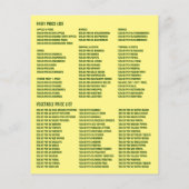 Prospectus 11,4 Cm X 14,2 Cm Banane, Greengrocers Publicité (Dos)