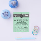 Prospectus 11,4 Cm X 14,2 Cm Bande d'argent - Cockroach noir - Lutte antiparasi (Simple)