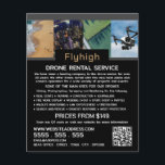 Prospectus 11,4 Cm X 14,2 Cm Bannière Collage de drones, société de location de<br><div class="desc">Bannière De Collage De Drone,  Compagnie De Location De Drone Flyers Publicitaires Par Le Magasin Carte de visite.</div>