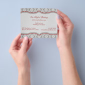 Prospectus 11,4 Cm X 14,2 Cm Bannière Damask (main)