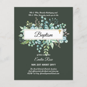 Prospectus 11,4 Cm X 14,2 Cm Baptême BUDGÉTAIRE Bautizo Bautismo Invitations VE