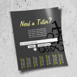 Prospectus 11,4 Cm X 14,2 Cm Barre de recherche professionnelle foncée Math Tut<br><div class="desc">Barre de recherche professionnelle foncée Math Tutor Flyers.</div>