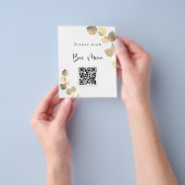 Prospectus 11,4 Cm X 14,2 Cm Barre menu QR code eucalyptus or (main)