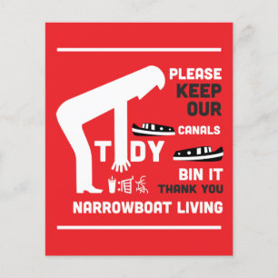 Prospectus 11,4 Cm X 14,2 Cm Bateaux Étroits Et Cadeaux Canalboat