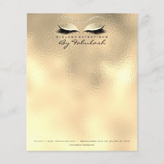 Prospectus 11,4 Cm X 14,2 Cm Beauté Studio Champaigne Maquilleuse Cils (Devant)