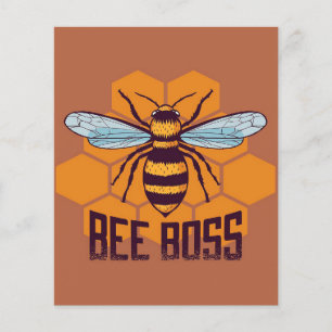 Prospectus 11,4 Cm X 14,2 Cm Bee Boss Bee Don, I Love Bee, Bee-keeper Gifts