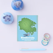 Prospectus 11,4 Cm X 14,2 Cm Benbecula Hébrides Ecosse (Simple)