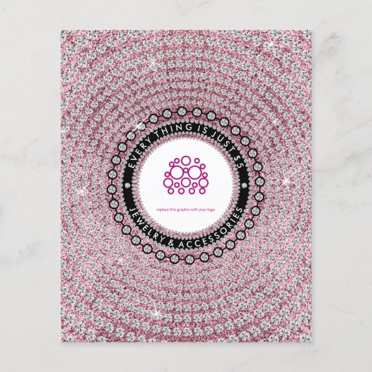 Prospectus 11,4 Cm X 14,2 Cm Bijou Diamant Rose luxe (Dos)