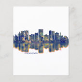 Prospectus 11,4 Cm X 14,2 Cm Birmingham Skyline (Dos)