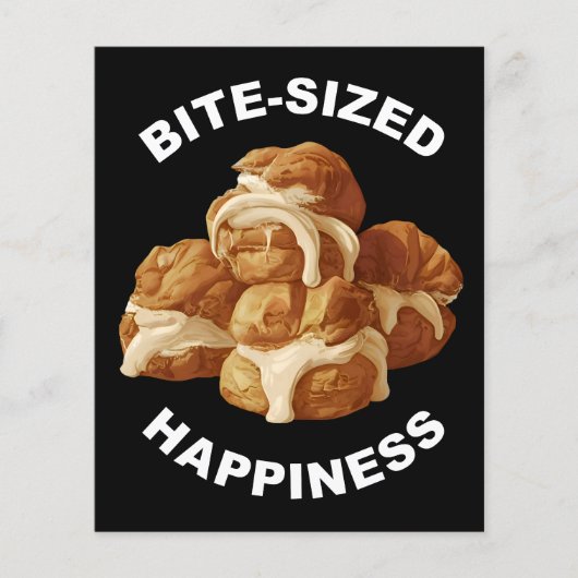 Prospectus 11,4 Cm X 14,2 Cm Bite Sized Bonheur Profiteroles (Devant)