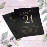Prospectus 11,4 Cm X 14,2 Cm Black Gold Budget 21ème anniversaire Invitation<br><div class="desc">Célébrez votre 21e anniversaire en style sans casser la banque ! Nos invitations d'anniversaire en noir et or à budget abordable sont parfaites pour toute célébration. Personnalisez avec votre propre texte et photos pour créer un design inoubliable qui fera que vos invités seront excités pour le grand jour! VOLS D'INVITATION...</div>