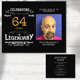 Prospectus 11,4 Cm X 14,2 Cm Black Gold Budget N'importe quel âge Anniversaire