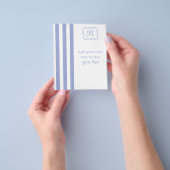 Prospectus 11,4 Cm X 14,2 Cm Bleu français (main)