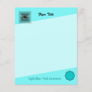 Prospectus 11,4 Cm X 14,2 Cm Bleu Lt / Ruban Fleur Turquoise par Kenneth Yoncic