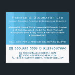 Prospectus 11,4 Cm X 14,2 Cm Bleu Ombre Stripes, Peintre & Décorateur<br><div class="desc">Blue Ombre Stripes,  Peintre & Décorateur Publicité Flyer par The Carte de visite Store.</div>