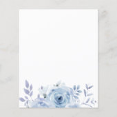 Prospectus 11,4 Cm X 14,2 Cm Blue Botanical Baby Shower (Dos)