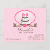 Prospectus 11,4 Cm X 14,2 Cm Bon de remise sur gâteau (Dos)