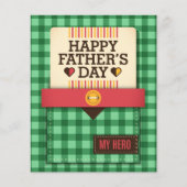 Prospectus 11,4 Cm X 14,2 Cm Bonne Fête des pères (Devant)