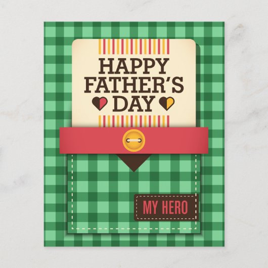 Prospectus 11,4 Cm X 14,2 Cm Bonne Fête des pères (Devant)