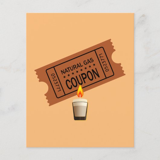 Prospectus 11,4 Cm X 14,2 Cm Bons de gaz naturel (Devant)