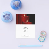 Prospectus 11,4 Cm X 14,2 Cm Bougies,rouges (Simple)