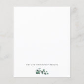 Prospectus 11,4 Cm X 14,2 Cm Branches d'olivier vertes, Mariage d'olivier (Dos)