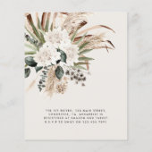 Prospectus 11,4 Cm X 14,2 Cm Bridal shower pampas grass modern terracotta chic (Dos)