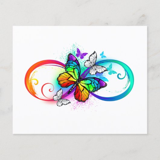 Prospectus 11,4 Cm X 14,2 Cm Bright infinity with rainbow butterfly (Devant)