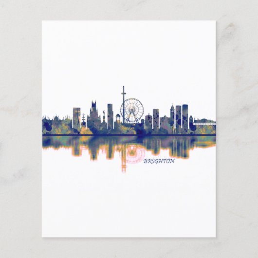 Prospectus 11,4 Cm X 14,2 Cm Brighton Skyline (Devant)