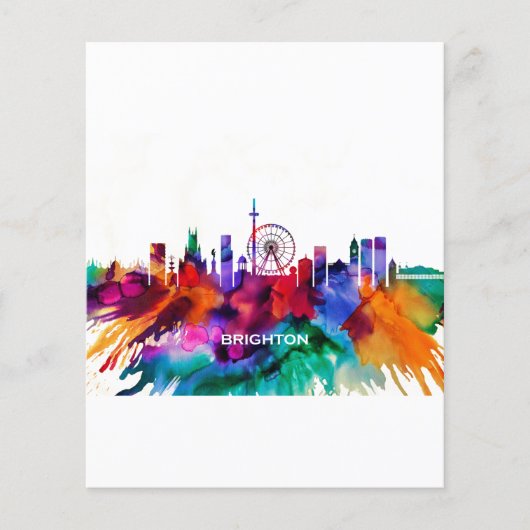 Prospectus 11,4 Cm X 14,2 Cm Brighton Skyline (Devant)