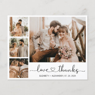 Prospectus 11,4 Cm X 14,2 Cm Brochure de Mariage de recouvrement de script budg