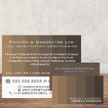 Prospectus 11,4 Cm X 14,2 Cm Brown Ombre Stripes, Peintre & Décorateur<br><div class="desc">Brochure publicitaire Brown Ombre Stripes,  Peintre & Décorateur par The Carte de visite Store.</div>