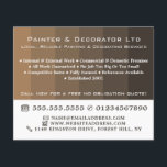 Prospectus 11,4 Cm X 14,2 Cm Brown Ombre Stripes, Peintre & Décorateur<br><div class="desc">Brochure publicitaire Brown Ombre Stripes,  Peintre & Décorateur par The Carte de visite Store.</div>