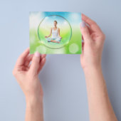 Prospectus 11,4 Cm X 14,2 Cm BUBBLY YOGA - Circulaire Customisée avec texte (main)