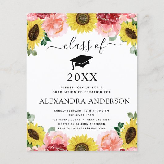 Prospectus 11,4 Cm X 14,2 Cm Budget 2022 Diplôme Pays de tournesol (Devant)