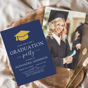 Prospectus 11,4 Cm X 14,2 Cm Budget 2022 Graduation Marine Blue Gold Photo